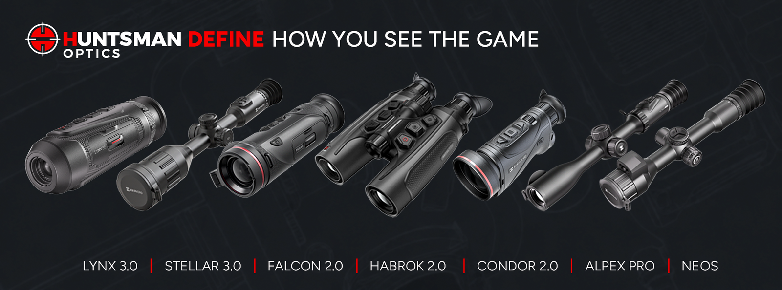 Huntsman Optics website Banner S4