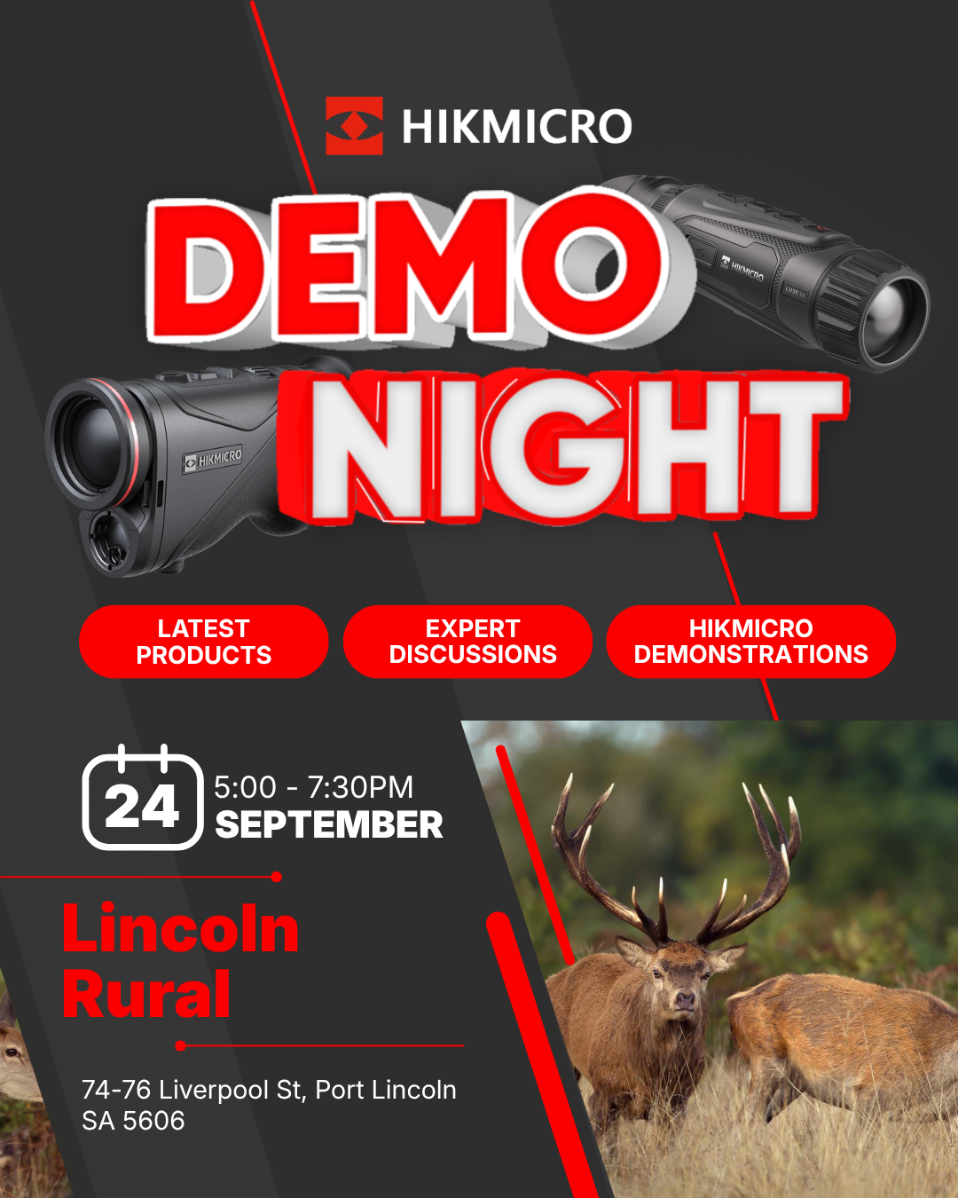 Huntsman Optics September event
