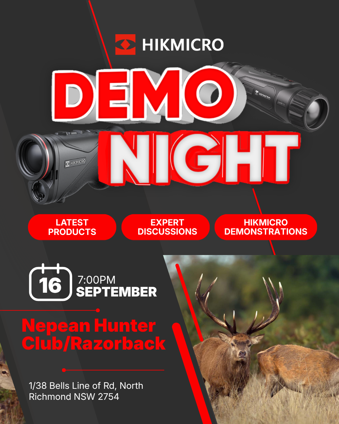 Huntsman Optics September event