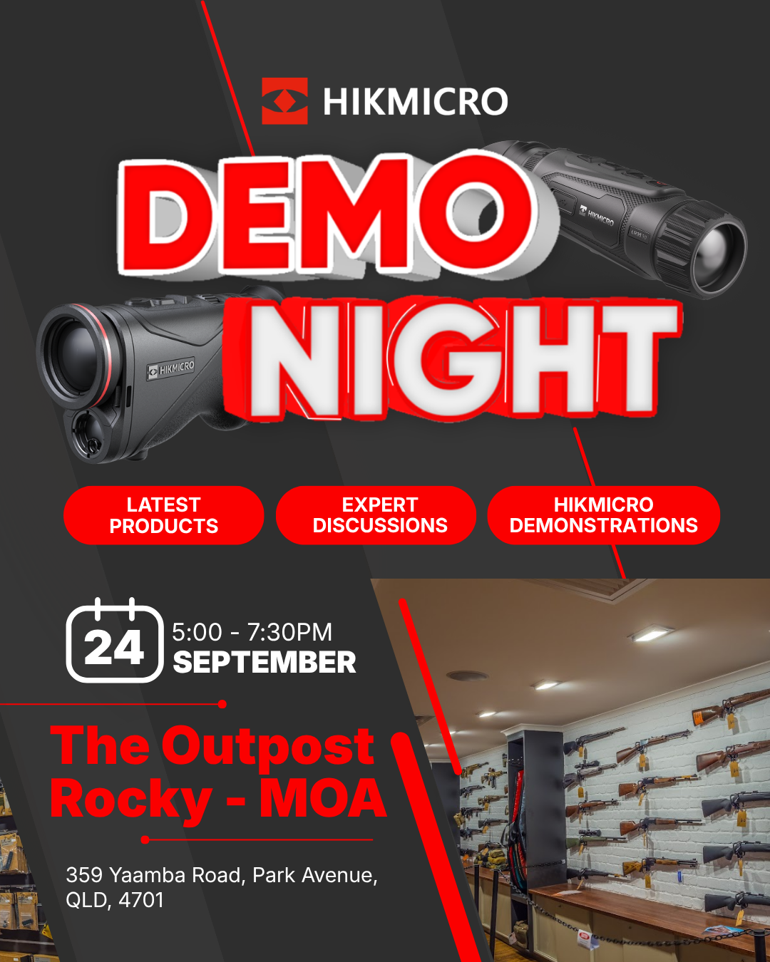 Huntsman Optics September event